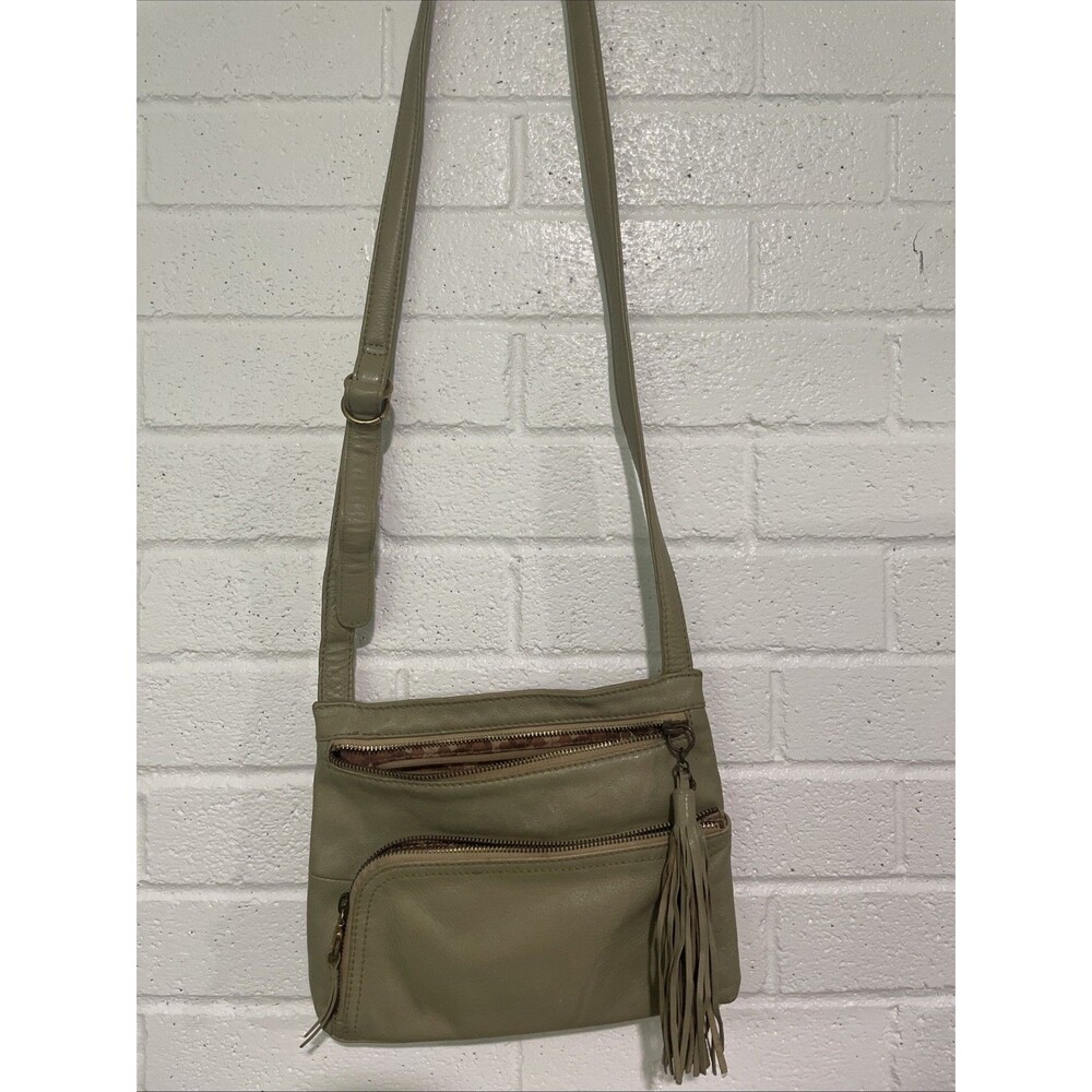 Hobo International Handbag Purse Leather Tassel Boho Festival Crossbody Bag